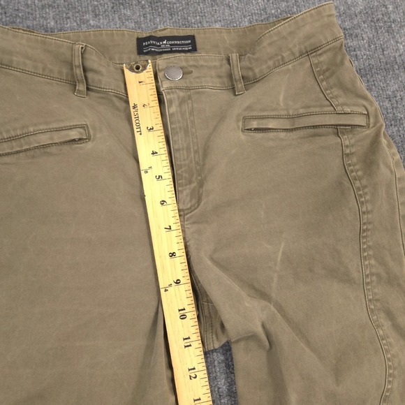 Peruvian Connection Ryder Pants Womens 10 Dune Olive Chino Crop Stretch Casual - Picture 8 of 13